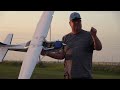 FMS CESSNA SKYLANE 182 1500MM EVENING REVIEW WITH GRASS OPS! by FGFRC