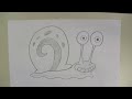 How To Draw: Gary From Spongebob