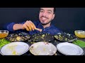 ASMR EATING SPICY MUTTON CURRY, PRAWN CURRY, GIANT LOBSTER, CHICKEN LEG PIECE WITH RICE EATING SHOW
