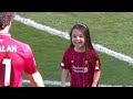 Mohamed Salah's daughter scoring at Anfield