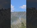 Fire Fighting near Pine, AZ - Helicopter Water Drop
