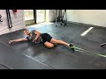 Hip Long Axis Distraction with Band - Side lying