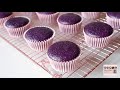 Moist Ube Cupcakes