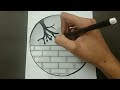 How to draw beautiful moonlight scenery of two birds in easy stepbystep way|tutorial for beginners