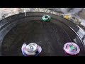 Beyblade bursting in slow-motion bust finish wyvern W3 vs Luinor L3 #shorts