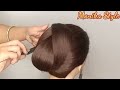 Easy Juda Bun Hairstyles For Long Hair With Lock Pin!New Hairstyle For Girls With Lock Pin! LongHair