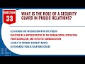 Security Guard Test Questions And Answers Ontario (80 Essential Questions)