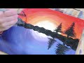 Easy & Simple Landscape Acrylic Painting with Palette Knife on Canvas #6 | Oddly Satisfying Video