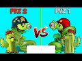 Random 3 Plants PvZ 1 vs PvZ 2 - Who Will Win - Team Plant Vs Team Plant