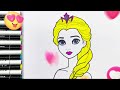 How to Draw Elsa: Step-by-Step Tutorial for Kids 👸🎨🌈