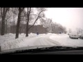 Driving in the Snow, NYIT Old Westbury Campus