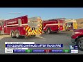 Truck fire, HAZMAT response closes I-15 between Las Vegas, Los Angeles
