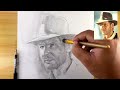 Realistic sketch drawing technique for artist