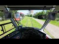 An OVERCROWDED tram to the beach | 🚊 HTM Line 9 | 🇳🇱 The Hague | 4K Tram Cabview | Siemens Avenio