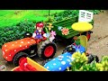 Diy tractor making mini Drill Plowing Machine | Excavator rescues Train Accident in Farm | HP Mini