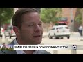 Homeless issue in downtown Houston