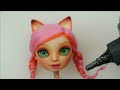Making THE CUTEST KITSUNE DOLL / Suffering with Rainbow High again / Doll Repaint by Poppen Atelier