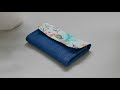 DIY Easy, Small and Simple Denim with Floral Fabric Wallet | Old Jeans Idea | Tutorial