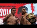 Manny Pacquiao and Keith Thurman face off before their massive title fight | WEIGH-INS | PBC ON FOX