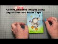 Slide light up card with Tracey Hey Stamps and Chibitronics LED Stickers