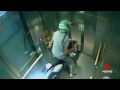 Burnout in Elevator  on a Dirt Bike