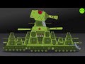 All series of the Soviet monster KV-44 - Cartoons about tanks