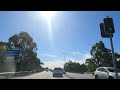 Driving Gold Coast sunny Sunday morning,Queensland,Australia