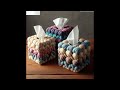 Crochet Tissue box cover ideas/Woolen Tissue box cover ideas