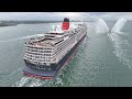 Cunards Queen Anne maiden visit to Southampton for the first time  30.04.2024 4K 30FPS UHD