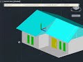 AutoCAD 3D House Modeling Tutorial Beginner (Basic)