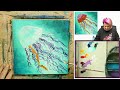 Jellyfish 🌟🎨 How to Draw and Paint tutorial for Beginners: Acrylic August | Day 3