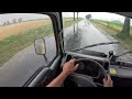 Heavy Rain Nissan Cabstar Pov driving
