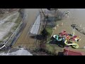 Aerial video: Ohio River swells, flooding Coney Island