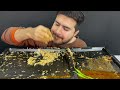 ASMR; EATING SPICY MUTTON CURRY+SPICY WHOLE CHICKEN CURRY WITH RICE+GREEN CHILLIES+EXTRA GRAVY