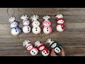 DIY: How to make Snowman ornaments out of socks very easy / Muñeco de nieve con calcetines