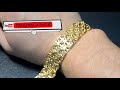 18Kt gold men's bracelet|Huge gold bracelet