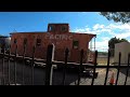 Saugus Train Depot. A Metrolink train, Steam Engine, Caboose and a Wig Wag. Santa Clarita, Ca.