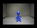blue blob creature (claymation)