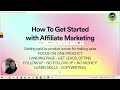 How To Get Started With Affiliate Marketing 2023 - Make Money Online for Newbies