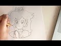 How to draw princess peach