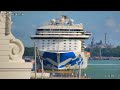 SHIPS TV - LIVE Regal Princess, Britannia & Sirena Cruise Ships Departing Port of Southampton