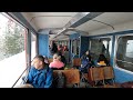 Riding a Cog Railway on a Snowy Day,  Montenvers  | 4k 60fps
