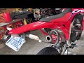 2021 CRF450RL Supermoto conversion overview