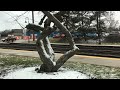 Railfanning downers grove metra station 1/5/23 Feat: AMTK 203, KCS, and lots of double headers