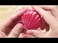 Satisfying Slime Coloring with Makeup! Mixing Shiny Body Gel + Glitter eyeshadow into Clear Slime