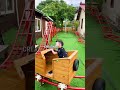 Family builds backyard roller coaster for son 😀 🙌 #shorts #kids