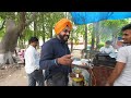 30/- Rs Punjabi Indian Street Food Nashta 😍 Pandit ji Chole Bhature, Amul Desi Ghee Parathe, Bedai