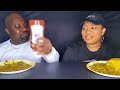 MY HUSBAND ASK FOR THE WRONG THING| Asmr okra soup mukbang and fufu five minutes eating hallenge