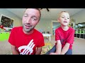 Father & Son PLAY CONNECT FOUR SHOTS! / The Trick Shot Game!