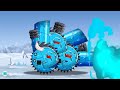 MEGA BOSS: RATTE UPGRADED ICE  vs MEGA TANK - Cartoons about tank/Nina tank cartoon